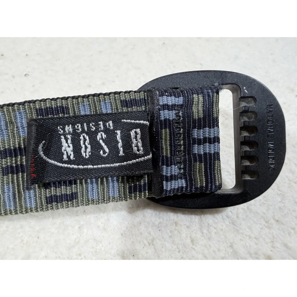 Mossimo Reversible Web Belt Geometric Pattern 1 Inch Casual Streetwear